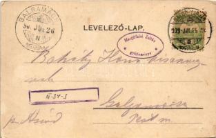 1903 Salgótarján, Acélgyár, iparvasút. Polacsek József kiadása (EK)