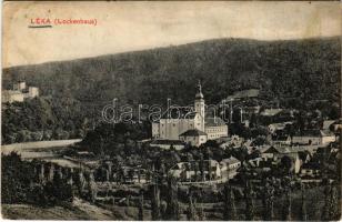 1911 Léka, Lockenhaus; templom. Kopfstein Mór utóda kiadása / Kirche / church (EK)