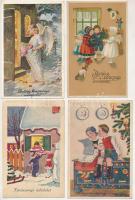 11 db régi karácsonyi üdvözlő lap / 11 pre-1945 Christmas greeting cards