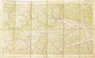 cca 1939 Mittelbachs Große deutsche Karte für Kraftfahrer, Radfahrer, Touristen und Büro. Regensburg...