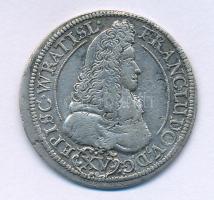 Német Államok / Breslau 1694LPH 15kr Ag "Franz Ludwig von Pfalz-Neuburg" (5,94g) T:XF,VF German States / Breslau 1694LPH 15 Kreuzer Ag "Franz Ludwig von Pfalz-Neuburg" (5,92g) C:XF,VF Krause KM#183