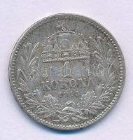 1915KB 1K Ag "Ferenc József" T:XF patina
Adamo K5.1