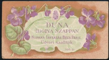 Duna Ibolya szappan, Nuphar Társaság számolócédula