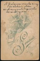 cca 1900 Nagyszalonta, Csonkatorony, Czinczár Mór üzlete, keményhátú fotó hátoldalon feliratozva, sé...