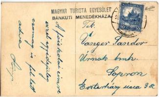 Bánkút, kilátótorony a Bálványon. photo + "Magyar Turista Egyesület bánkúti menedékháza"