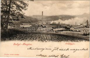 1899 (Vorläufer) Salgótarján, Acélgyár. Friedler Armin kiadása (EK)