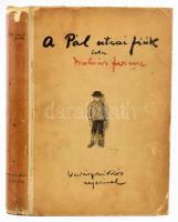 Molnár Ferenc: A Pál-utcai fiúk. Regény kis diákok számára. Vadász Miklós rajzaival. Bp., 1912., Franklin, 231 p.+18 t. Kiadói illusztrált félvászon-kötés, kopott borítóval, a borító sarkain sérülésekkel, kijáró lapokkal és táblákkal, néhány táblán és lapon sérülésekkel, megviselt állapotban.