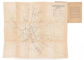 Budapest Székesfővárosi Közlekedési Rt. Menetsebességi utasítás. Érvényes 1948 szeptember 1-től. Bp., 1948, Budapest Székesfővárosi Házinyomda, 1 (kihajtható térkép) t. + 41 p. Kiadói papírkötés.