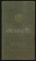 1939 Bp., Vértes László operaházi tag (énekkari tag) fényképes útlevele / Hungarian passport
