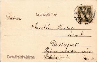 1906 Hortobágy, juhász szamárháton, magyar folklór. Pongrácz Géza kiadása, Kiss Ferenc eredeti fényk...