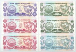 Nicaragua DN(1991) 1c + 5c (2x) + 10c (2x) + 25c
Nicaragua ND(1991) 1 Centavo + 5 Centavos (2x) + 1...