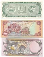Nicaragua 1984. 100C + 1985. 50C + DN(1992) 1/2C T:AU-F szép papír
Nicaragua 1984. 100 Cordobas + 1...