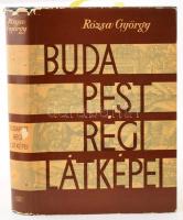 Rózsa György: Budapest régi látképei (1493-1800). Bp., 1963, Akadémiai (Monumenta historica Budapestiensia 2.). 387 +XCVI. Megjelent 1200 példányban. Számos képmelléklettel, közülük több kihajtható. Kiadói egészvászonkötésben, kiadói kissé sérült papír védőborítóval, belső kötéstáblán Kass János: Kelen Péter könyve (ex libris), néhány képtábla fűzése meglazult.