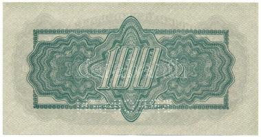 Csehszlovákia 1944. 100K "MB 921682", "SPECIMEN (MINTA)" perforációval T:VF
Cze...