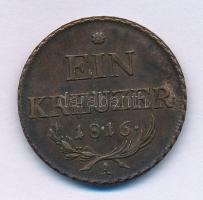 Ausztria 1816A 1kr Cu T:XF Austria 1816A 1 Kreuzer Cu C:XF Krause KM#2113