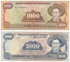 Nicaragua 1985. 1000C + DN(1985) 1000C T:F Nicaragua 1985. 1000 Cordobas + DN(1985) 1000 Cordobas C:F Krause P#145, P#156