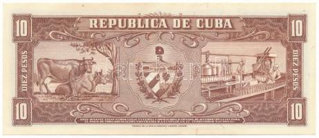 Kuba 1960. 10P T:AU
Cuba 1960. 10 Pesos C:AU
Krause P#79a