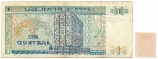 Guatemala 1986. 1Q eltolódott elő- és hátlapi nyomat + tematikailag hozzáillő pecsételt bélyeggel T:...