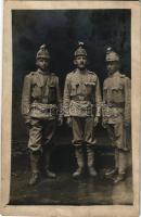 1915 Osztrák-magyar katonák csoportja / WWI Austro-Hungarian K.u.K. military, group of soldiers. photo (EK)