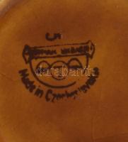 Cseh design váza, jelzett, m: 24,5 cm