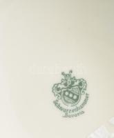 Schwarzenhammer mattfekete alapon rózsamintás nagyváza, jelzett, m: 38 cm