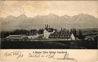 1905 Tátra, Magas-Tátra, Vysoké Tatry; látkép Poprádról / view from Poprad (EK)