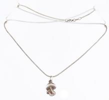 Ezüst (Ag) kislány nyaklánc, medállal 3,2 g