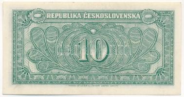 Csehszlovákia 1945. 10K T:F szép papír Czechoslovakia 1945. 10 Korun C:F fine paper Krause P#60