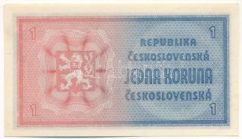 Csehszlovákia 1946. 1K T:AU Czechoslovakia 1946. 1 Koruna C:AU Krause P#58