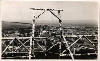 1938 Miskolc, látkép a kilátóról. Özv. Janovitz Adolfné kiadása (EK)