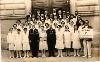 1927 Zalaegerszeg, Zalaegerszegi Egyházi Ének és zeneegyesület vegyeskar csoportképe. photo (EB)