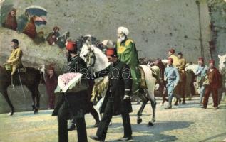 Constantinople the sheikh at the Holy Caravan