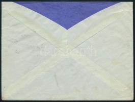 1941 Levél Budapestről Tokajba 4f és 12f portó bélyeggel