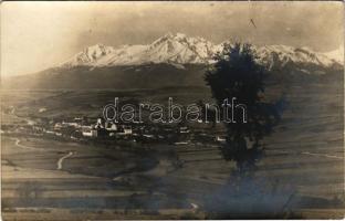 Podolin, Podolínec (Szepes, Zips); látkép a Magas Tátrával / general view with the High Tatras. photo