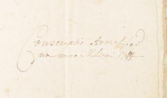 1769/70 Ugocsa megyei települések háziállat helyiségenként és gazdánkénti külön felsorolással, 17 be...