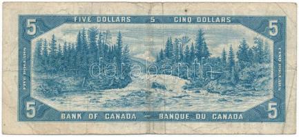 Kanada 1954. 5$ (átalakított haj) T:F-VG, pici szakadás
Canada 1954. 5 Dollars (modified hair style...