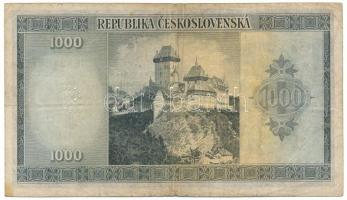 Csehszlovákia 1945. 1000K perforált S betűvel T:F,VG
Czechoslovakia 1945. 1000 Korun with perforate...