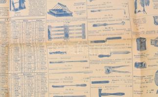 Méhészet, Schwarz József és Társa Budapest termékismertető plakát, árakkal, 62×96 cm