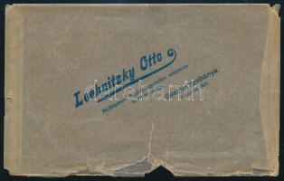 cca 1900-1910 Besztercebánya, Lechnitzky Ottó fényképész hártyapapír fotótasakja, kissé sérült, 17x11 cm