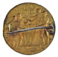 ~1930-1940. "Keresztény Magyarországért!" részben zománcozott jelvény (25mm) T:AU