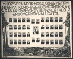 Vegyes tablófotó tétel, 3 db: "Szilágyi Erzsébet Leánygimnázium 1932-40", "Az Isteni ...