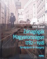 Klein Rudolf: Zsinagógák Magyarországon, 1782-1918. Fejlődéstörténet, tipológia és építészeti jelentőség. Synagogues in Hungary, 1782-1918. Genealogy, typology and architectural significance. Bp., 2011,TERC. Rendkívül gazdag, izgalmas képanyaggal illusztrált, izgalmas és részletes szakkönyv. Magyar és angol nyelven. Kiadói kartonált papírkötés, kiadói papír védőborítóban.