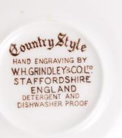 W. H. Grindley &amp; Co. Ltd. Staffordshire "Country Style" csésze alátéttel jelzett, ...