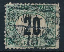 1903 Zöldportó 20f 11 1/2 fogazással (50.000) (felül kis szakadás, foghibák / small tear, perf faults)