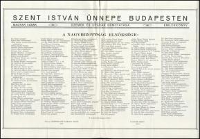cca 1930 Szent István ünnepe Budapesten: üzemek és gyárak bemutatása nagy méretű névsor 2 db. 46x30 ...