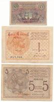 Szerb-Horvát-Szlovén Királyság DN(1919) 1/2D "2K" felülbélyegzéssel + 1D "4K" felülbélyegzéssel + 5D "20K" felülbélyegzéssel T:F-VG, az egyiken középen lyuk Kingdom of the Serbs, Croats and Slovenes ND(1919) 1/2 Dinara with "2 Kronen" overprint + 1 Dinara with "4 Kronen" overprint + 5 Dinara with "20 Kronen" overprint C:F-VG, one with hole at the middle Krause P#14, P#15, P#16