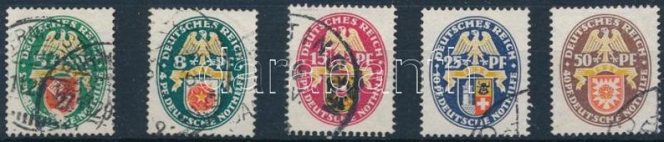 Deutsches Reich 1929 Címerek sor Mi 430-434 (Mi EUR 190.-)