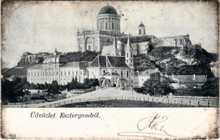 1900 Esztergom, Bazilika, templom, híd (Rb)