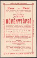 cca 1930 3 db Növényvédelmi reklám kiadvány: 1934 Péti só. 48p., Illés Lajos: Gyümölcsvédelem. 16p. ...