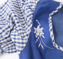 Tiroli női egyberuha, 12 darab havasi gyopáros gombbal, jó állapotban, 40-es méret